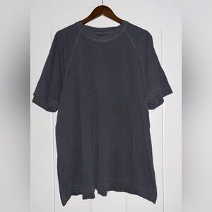 Free People Icon Cotton Oversized Crewneck Tee Shirt Women L Cozy Workouts NWOT